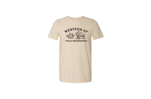 Western AF Field Recordings Natural Tee